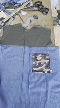 Load and play video in Gallery viewer, Green and Denim Shirt
